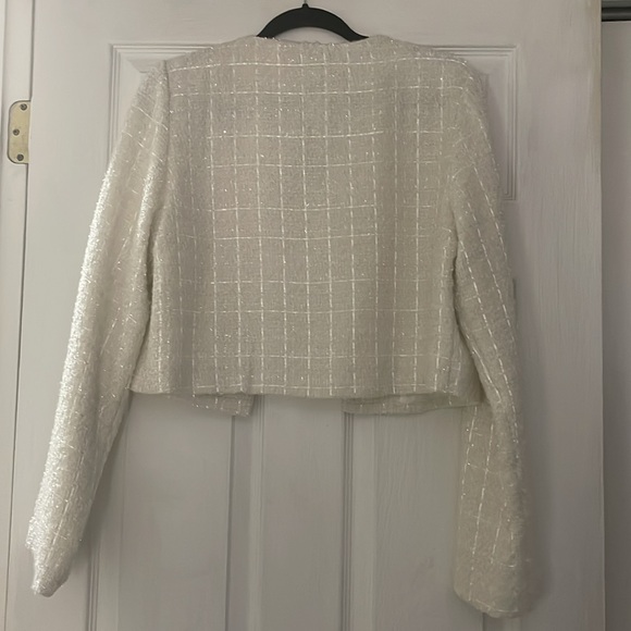 Lulus Ivory Cropped Jacket - Picture 3 of 3